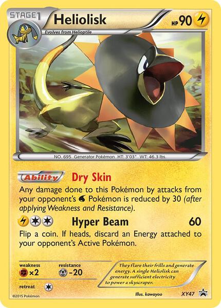 Heliolisk - XY47 - XY Promos - Holofoil - Moderately Played (MP)