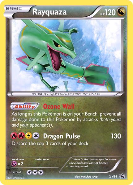 Rayquaza - XY64 - XY Promos - Holofoil - Heavily Played (HP)