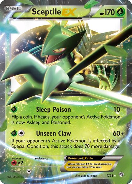 Sceptile EX - XY Ancient Origins - Holofoil - Lightly Played (LP)