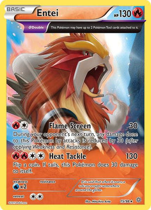 Entei (15) - XY Ancient Origins - Holofoil - Near Mint (NM)