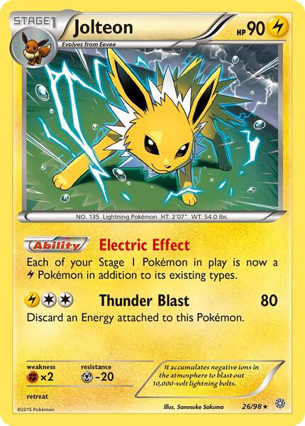 Jolteon - XY Ancient Origins - Holofoil - Near Mint (NM)