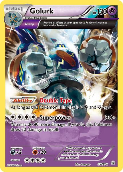 Golurk (35) - XY Ancient Origins - Reverse Holofoil - Near Mint (NM)