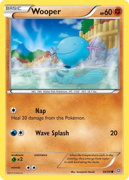 Wooper - XY Ancient Origins - Reverse Holofoil - Near Mint (NM)