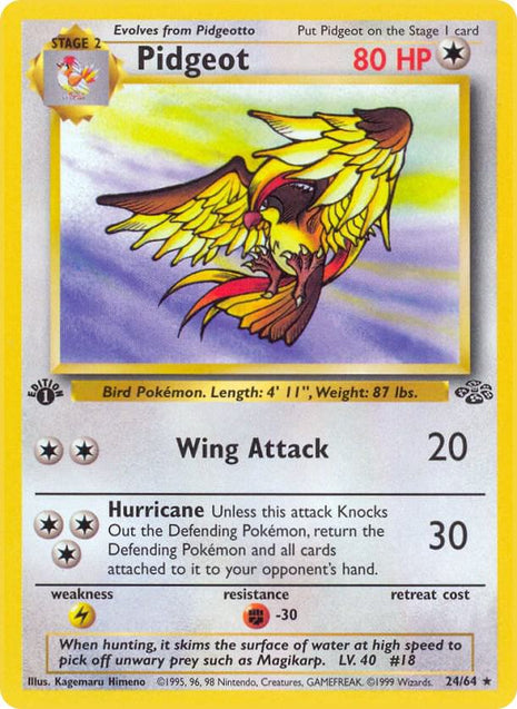 Pidgeot (24) - Jungle - Unlimited - Damaged