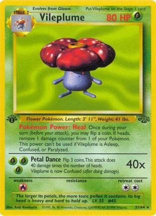 Vileplume (31) - Jungle - Unlimited - Damaged
