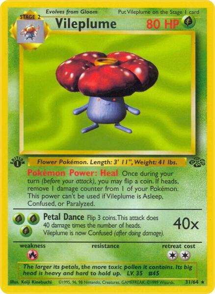 Vileplume (31) - Jungle - Unlimited - Damaged
