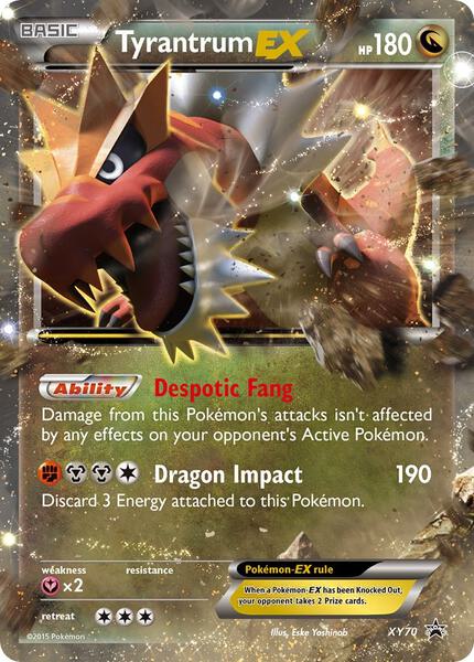 Tyrantrum EX - XY Promos - Holofoil - Moderately Played (MP)
