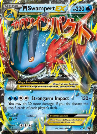 M Swampert EX - XY Promos - Holofoil - Heavily Played (HP)