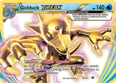 Golduck BREAK - XY BREAKpoint - Holofoil - Moderately Played (MP)