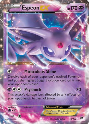 Espeon EX - XY BREAKpoint - Holofoil - Moderately Played (MP)