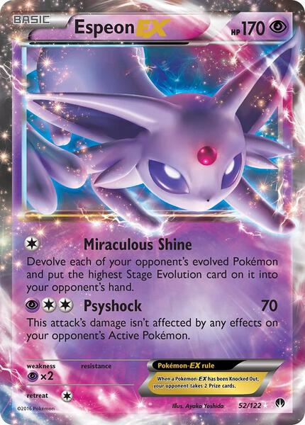 Espeon EX - XY BREAKpoint - Holofoil - Moderately Played (MP)
