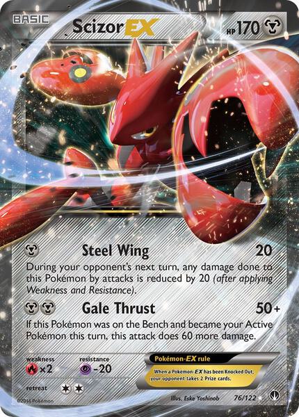 Scizor EX - XY BREAKpoint - Holofoil - Heavily Played (HP)