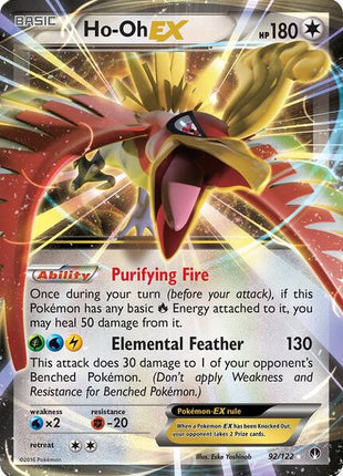Ho-Oh EX - XY BREAKpoint - Holofoil - Damaged