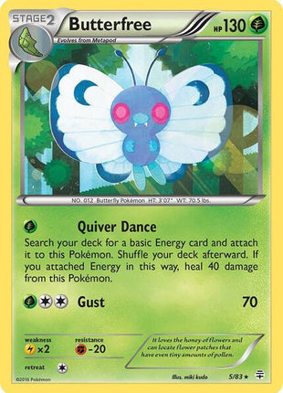 Butterfree - Generations - Holofoil - Moderately Played (MP)