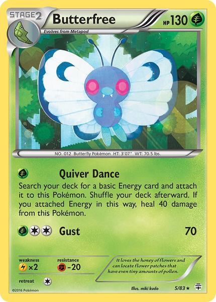 Butterfree - Generations - Holofoil - Moderately Played (MP)