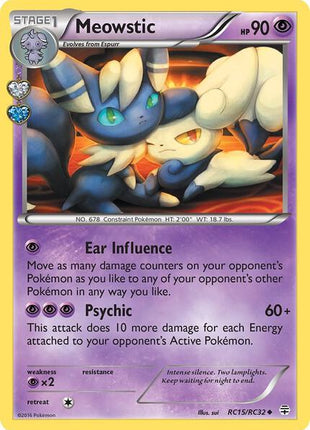 Meowstic - Generations Radiant Collection - Holofoil - Moderately Played (MP)