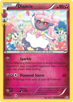 Diancie - Generations Radiant Collection - Holofoil - Lightly Played (LP)