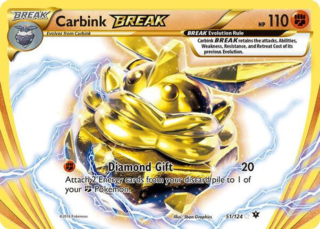 Carbink BREAK - XY Fates Collide - Holofoil - Near Mint (NM)