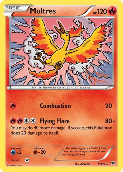 Moltres - XY Fates Collide - Reverse Holofoil - Lightly Played (LP)