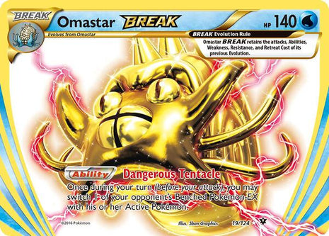 Omastar BREAK - XY Fates Collide - Holofoil - Lightly Played (LP)
