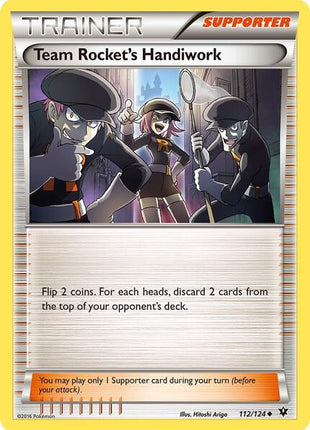 Team Rocket's Handiwork - XY Fates Collide - Reverse Holofoil - Near Mint (NM)