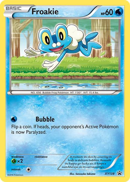 Froakie - XY138 - XY Promos - Holofoil - Moderately Played (MP)