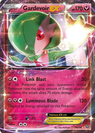 Gardevoir EX - XY Steam Siege - Holofoil - Heavily Played (HP)