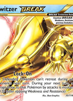 Clawitzer BREAK - XY Steam Siege - Holofoil - Heavily Played (HP)