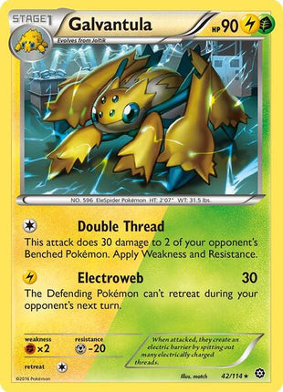 Galvantula - XY Steam Siege - Reverse Holofoil - Heavily Played (HP)
