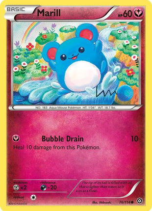 Marill - XY Steam Siege - Reverse Holofoil - Moderately Played (MP)