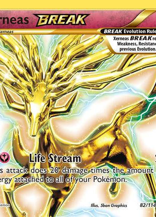 Xerneas BREAK - XY Steam Siege - Holofoil - Lightly Played (LP)