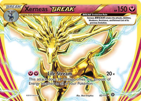 Xerneas BREAK - XY Steam Siege - Holofoil - Lightly Played (LP)