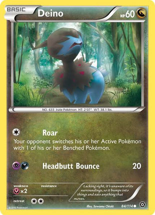 Deino - XY Steam Siege - Reverse Holofoil - Near Mint (NM)