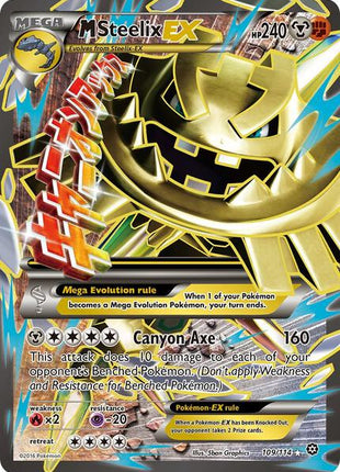 M Steelix EX (Full Art) - XY Steam Siege - Holofoil - Heavily Played (HP)