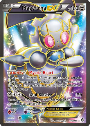 Magearna EX (Full Art) - XY Steam Siege - Holofoil - Heavily Played (HP)