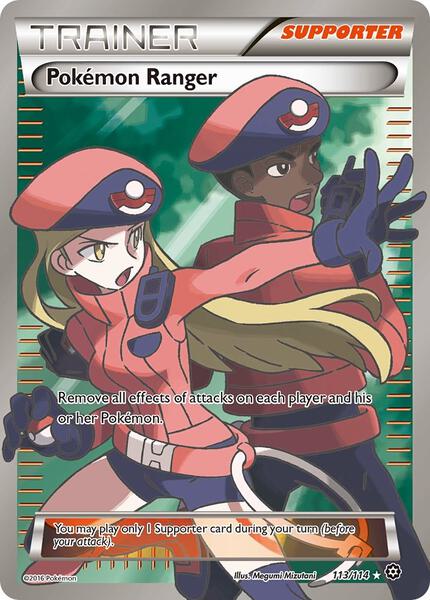 Pokemon Ranger (Full Art) - XY Steam Siege - Holofoil - Near Mint (NM)