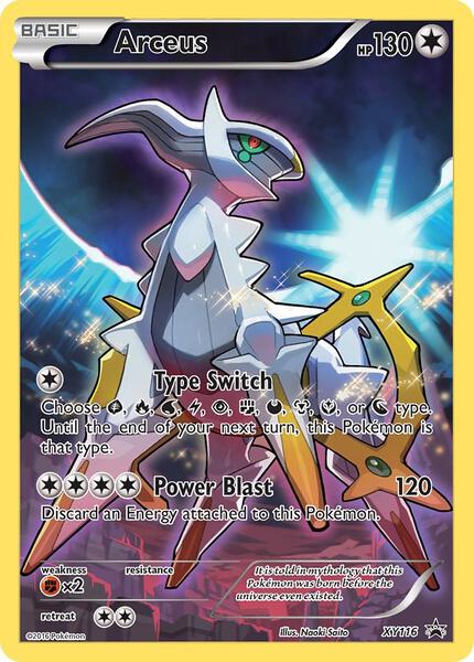 Arceus - XY116 - XY Promos - Holofoil - Moderately Played (MP)