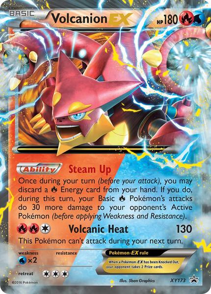 Volcanion EX - XY Promos - Holofoil - Moderately Played (MP)