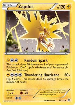 Zapdos - 46/113 (BW Legendary Treasures) - Deck Exclusives - Lightly Played (LP)