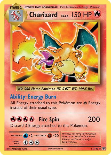 Charizard - XY Evolutions - Reverse Holofoil - Near Mint (NM)