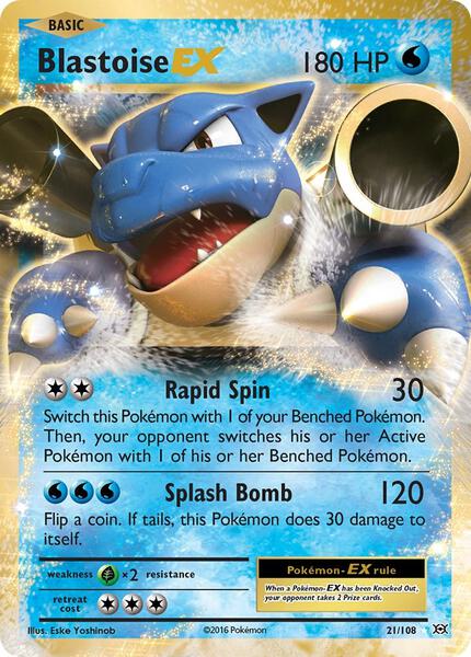 Blastoise EX - XY Evolutions - Holofoil - Near Mint (NM)