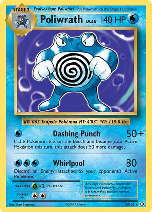 Poliwrath - XY Evolutions - Reverse Holofoil - Near Mint (NM)