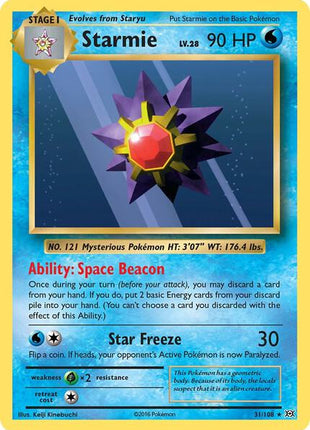 Starmie - XY Evolutions - Reverse Holofoil - Moderately Played (MP)