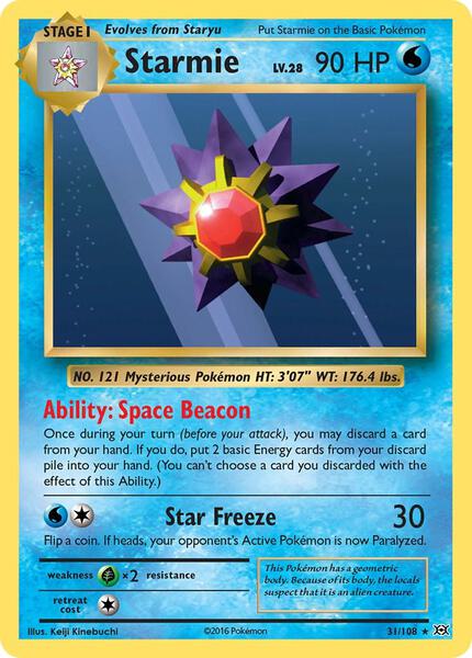 Starmie - XY Evolutions - Reverse Holofoil - Moderately Played (MP) XPcollect - XPerience the Hobby! Starmie - XY Evolutions - Reverse Holofoil - Moderately Played (MP) XPcollect - XPerience the Hobby!