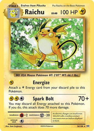 Raichu - XY Evolutions - Holofoil - Near Mint (NM)