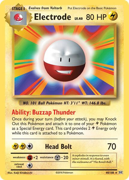 Electrode - XY Evolutions - Reverse Holofoil - Near Mint (NM)