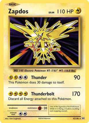 Zapdos - XY Evolutions - Reverse Holofoil - Lightly Played (LP)