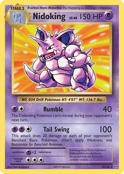 Nidoking - XY Evolutions - Holofoil - Lightly Played (LP)