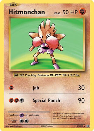 Hitmonchan - XY Evolutions - Reverse Holofoil - Near Mint (NM)