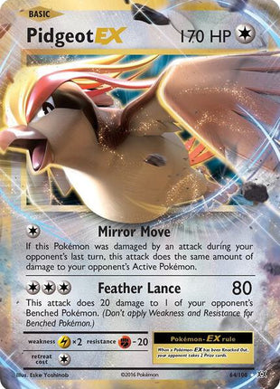 Pidgeot EX - XY Evolutions - Holofoil - Heavily Played (HP)